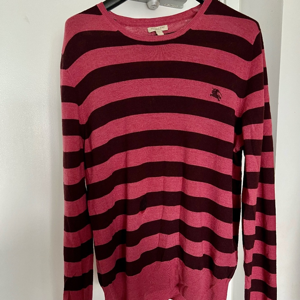 Like New XL Burberry Brit 100% Merino Wool Sweater. Unisex.
